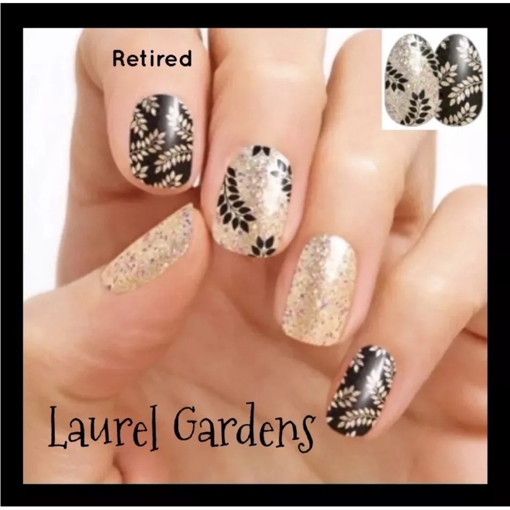 Color Street LAUREL GARDENS nails strips. NIP